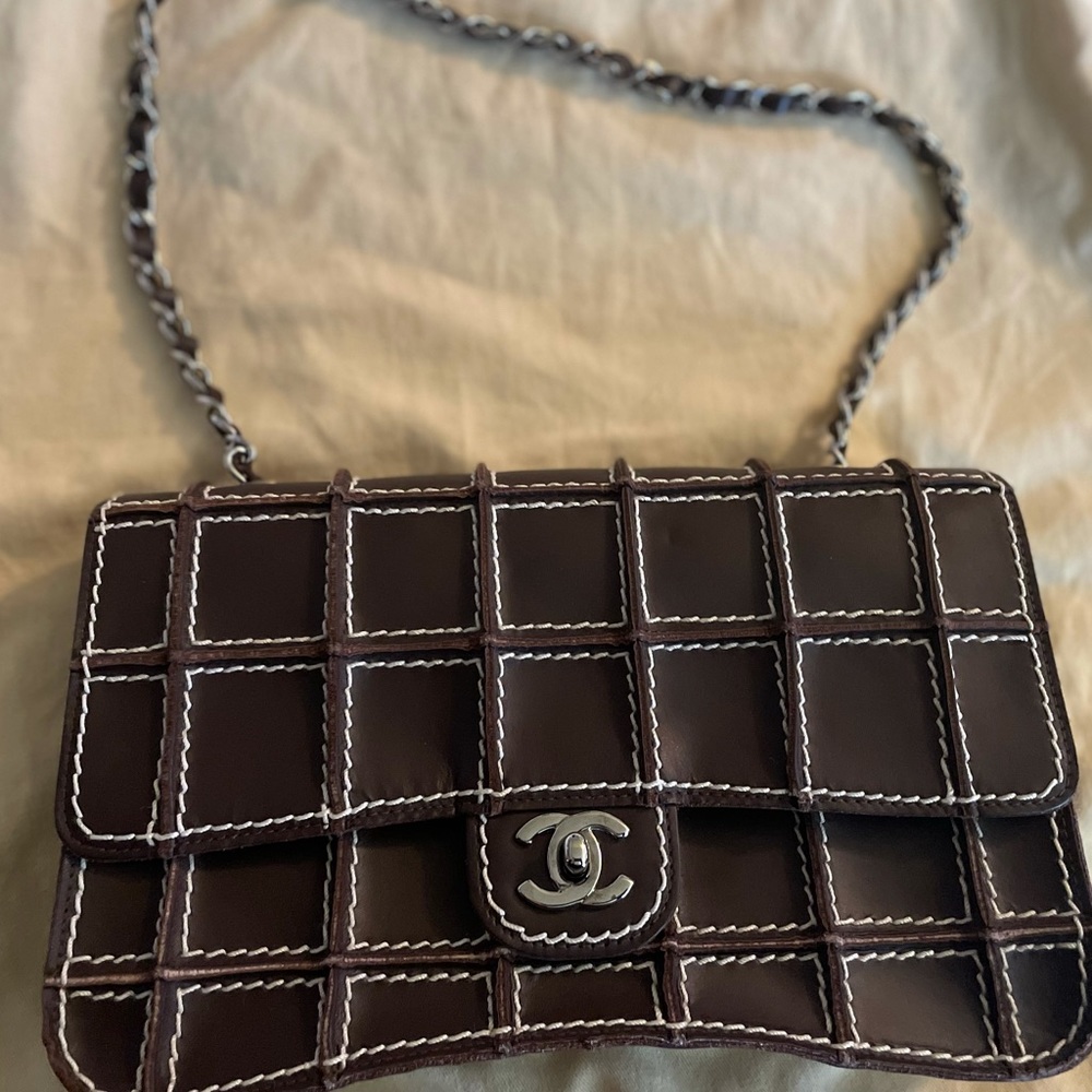 Rare Chanel Flap Bag with stitching
